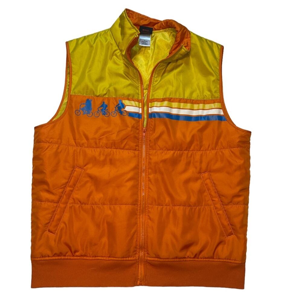 Stranger Things Puffer Vest Netflix XL orange yellow vest